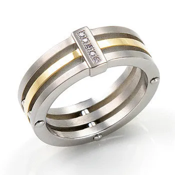 0126-02 Boccia Titanium Ring