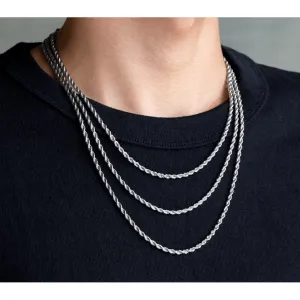 10k White gold rope
