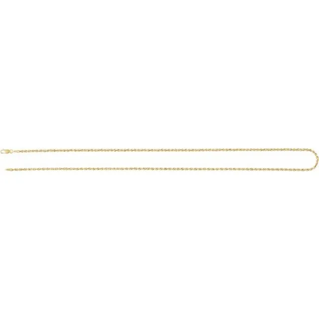 14K Gold Hollow Rope Chain