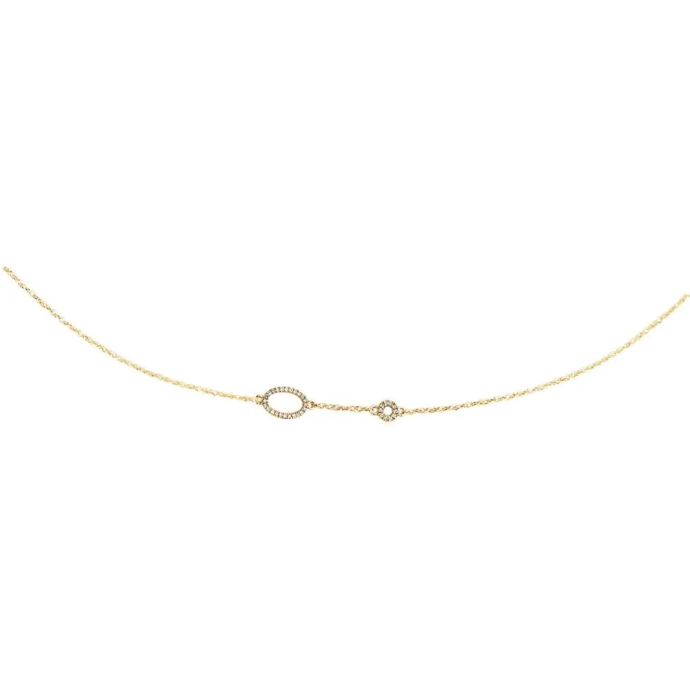 14k Yellow Gold 1/2 CTW Diamond 24" Necklace