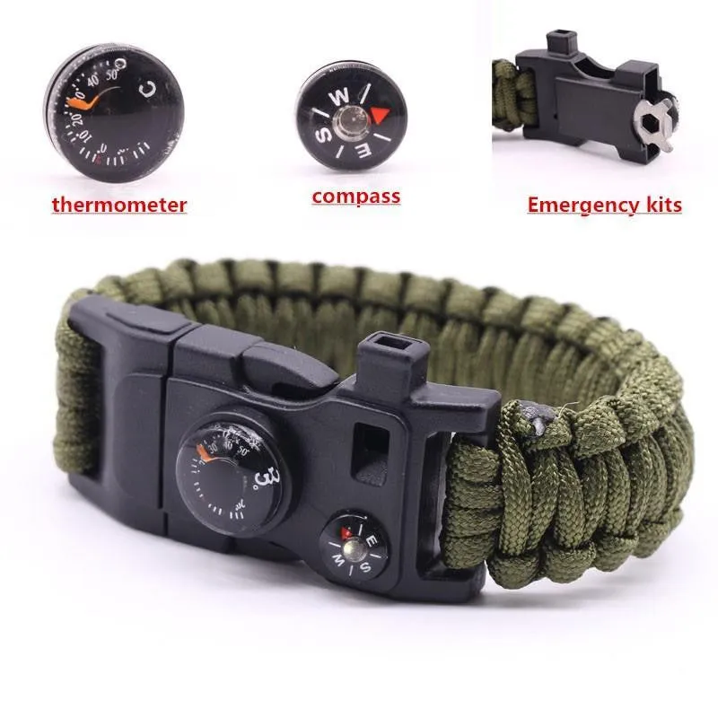 15 in 1 Multifunctional Outdoor Survival Bracelet