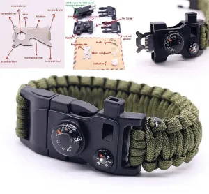 15 in 1 Multifunctional Outdoor Survival Bracelet
