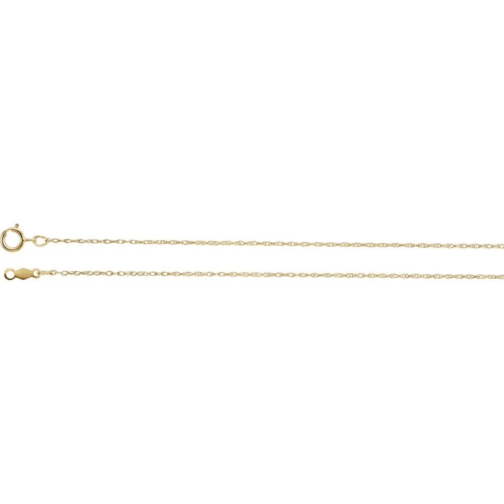 18k Yellow Gold .85mm Rope 20" Chain