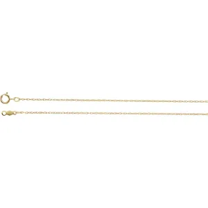 18k Yellow Gold .85mm Rope 20" Chain