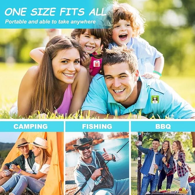 60 Pack Mosquito Repellent Braceletss with 120 Pcs Mosquito Repellent Stickers, Individually Wrapped DEET-Free Insect & Bug Repellent Wristbandfor Kids & Adults Outdoor Camping Traveling Fishing