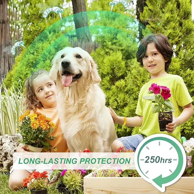 60 Pack Mosquito Repellent Braceletss with 120 Pcs Mosquito Repellent Stickers, Individually Wrapped DEET-Free Insect & Bug Repellent Wristbandfor Kids & Adults Outdoor Camping Traveling Fishing