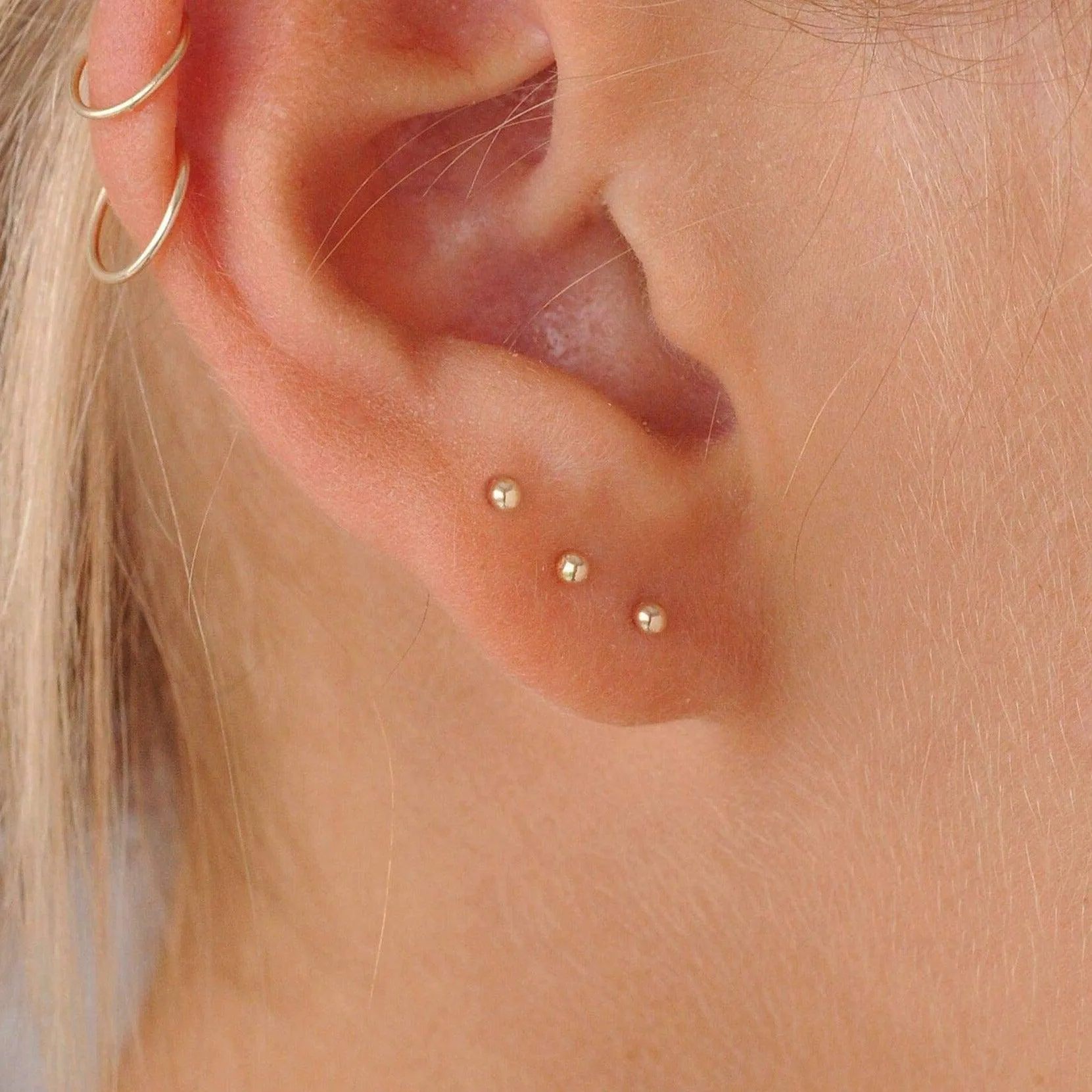 9ct Gold Tiny Studs