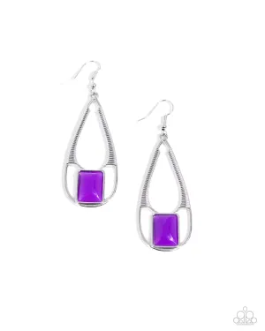 Adventure Story Purple Earrings Paparazzi