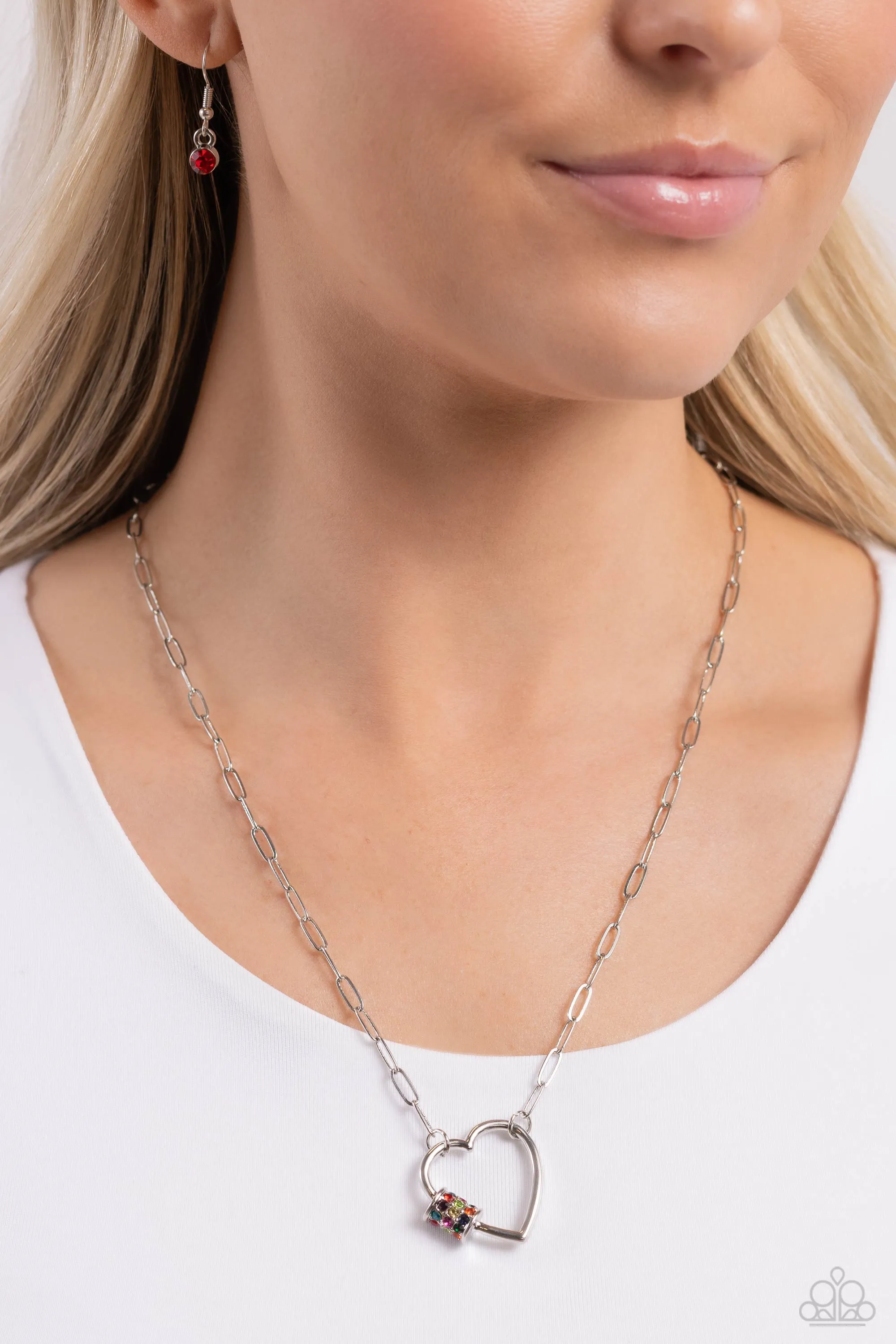 Affectionate Attitude - Multi (Heart) Necklace