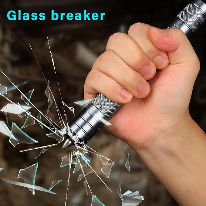 All in 1 Camping Survival Kits with LED Flashlight, Fire Starter, Whistle, Glass Breaker, Compass, Paracord, Tactical Survival Multitool, EDC, Stocking Stuffers and Gifts for Men Women