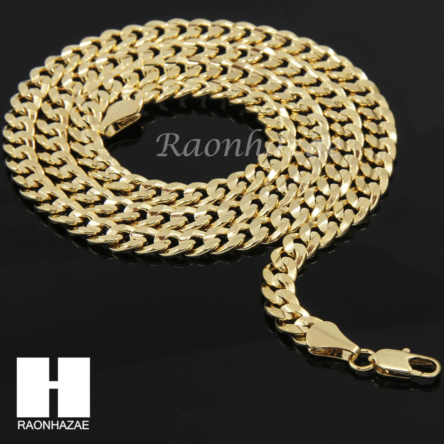 AMERICAN EAGLE ROPE CHAIN DIAMOND CUT 30" CUBAN CHAIN NECKLACE SET G37
