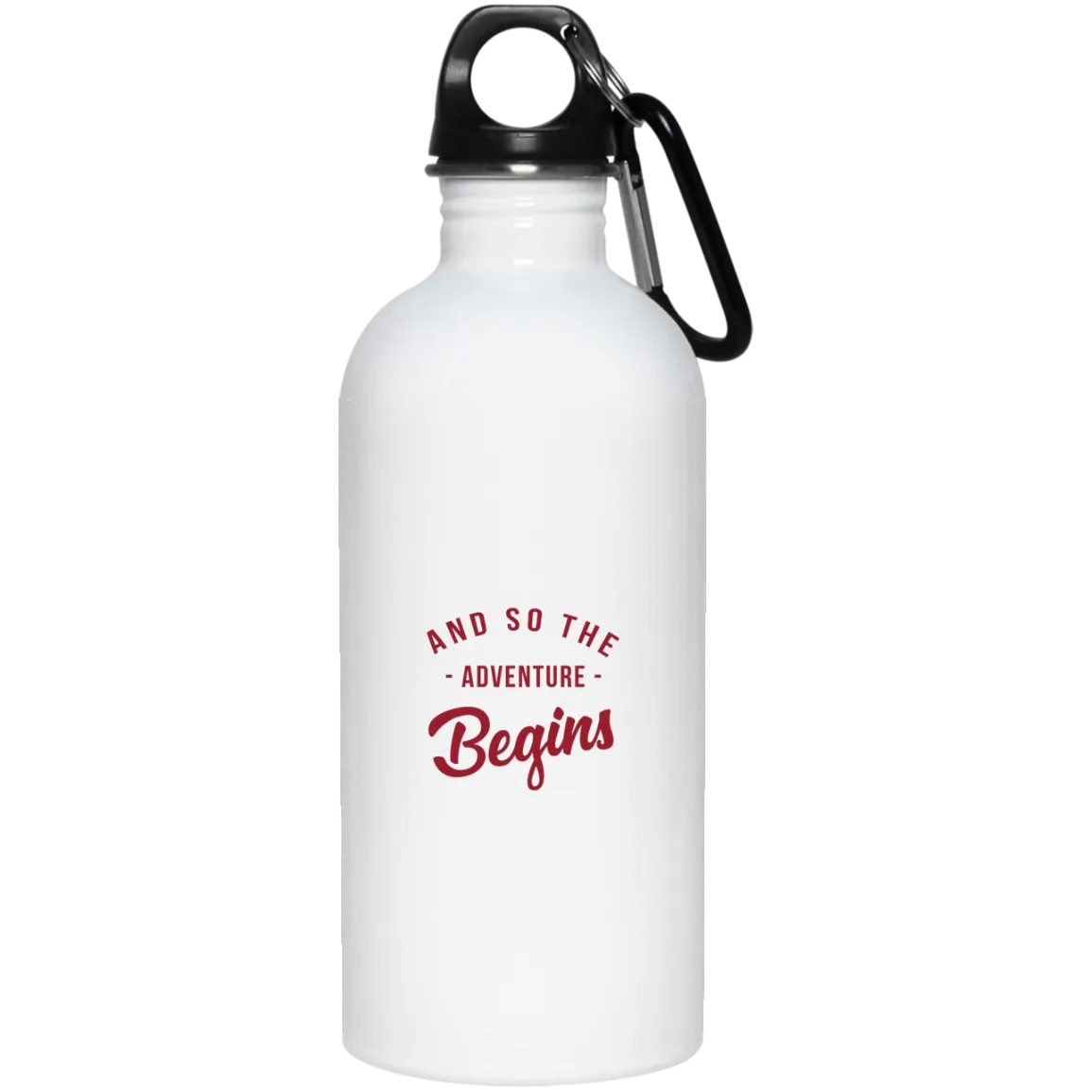 And So the Adventure Begins - 20 oz. Stainless Steel Water Bottle