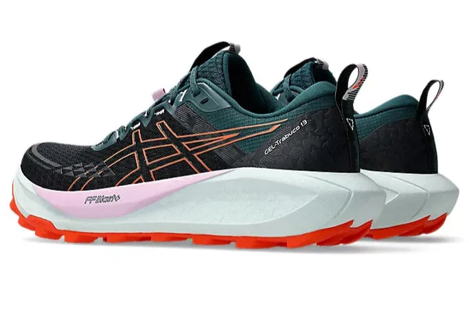 Asics Gel Trabuco 13 (B Width) - Black/Nova Orange (Womens)