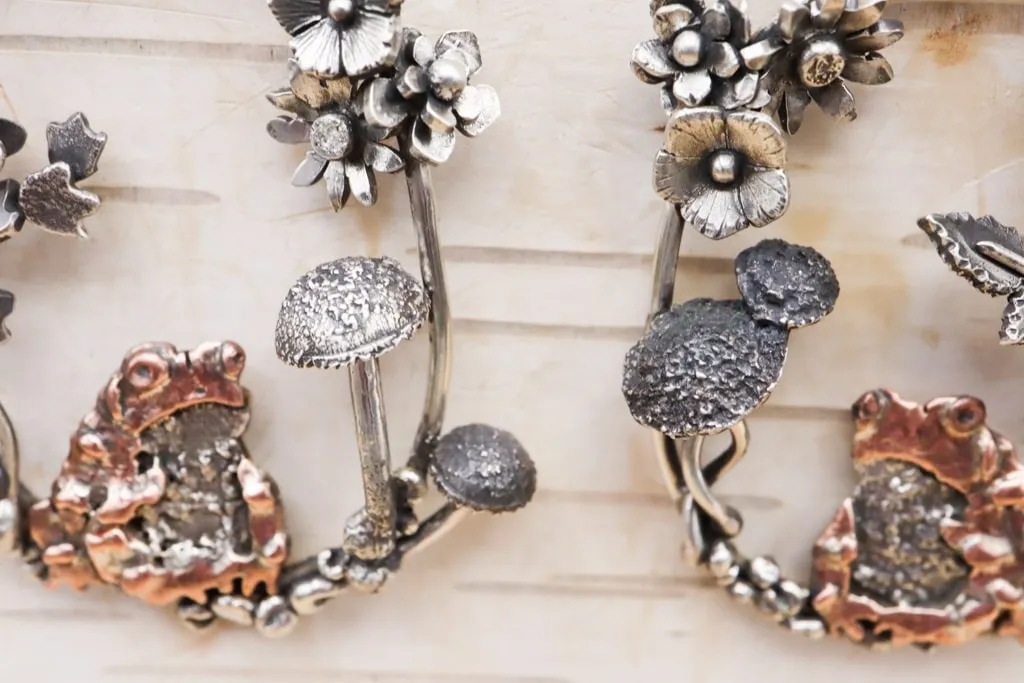 Baby Toadlet Hoop Earrings