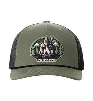 Bigfoot Campfire Five-Panel Rope Hat
