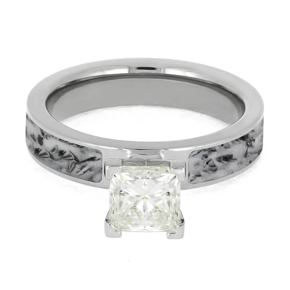 Bike Chain Engagement Ring Solitaire