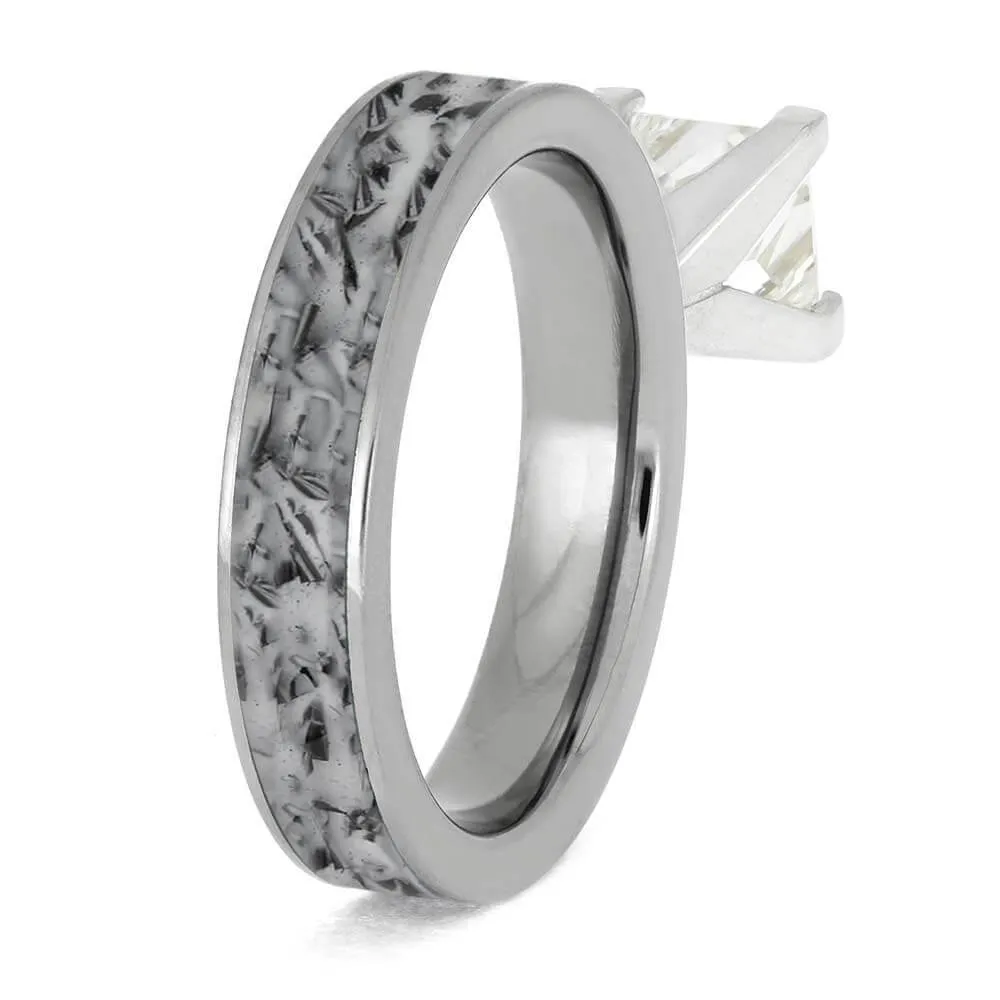 Bike Chain Engagement Ring Solitaire