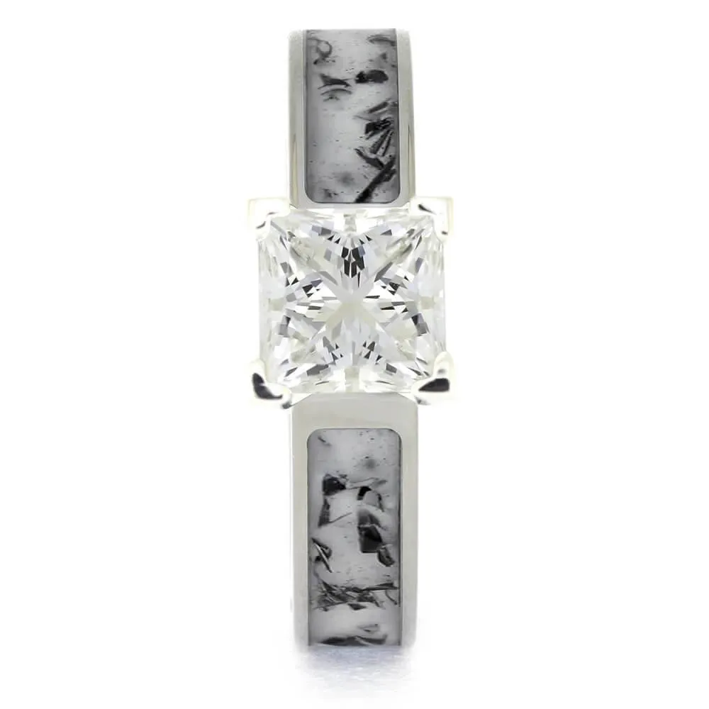 Bike Chain Engagement Ring Solitaire