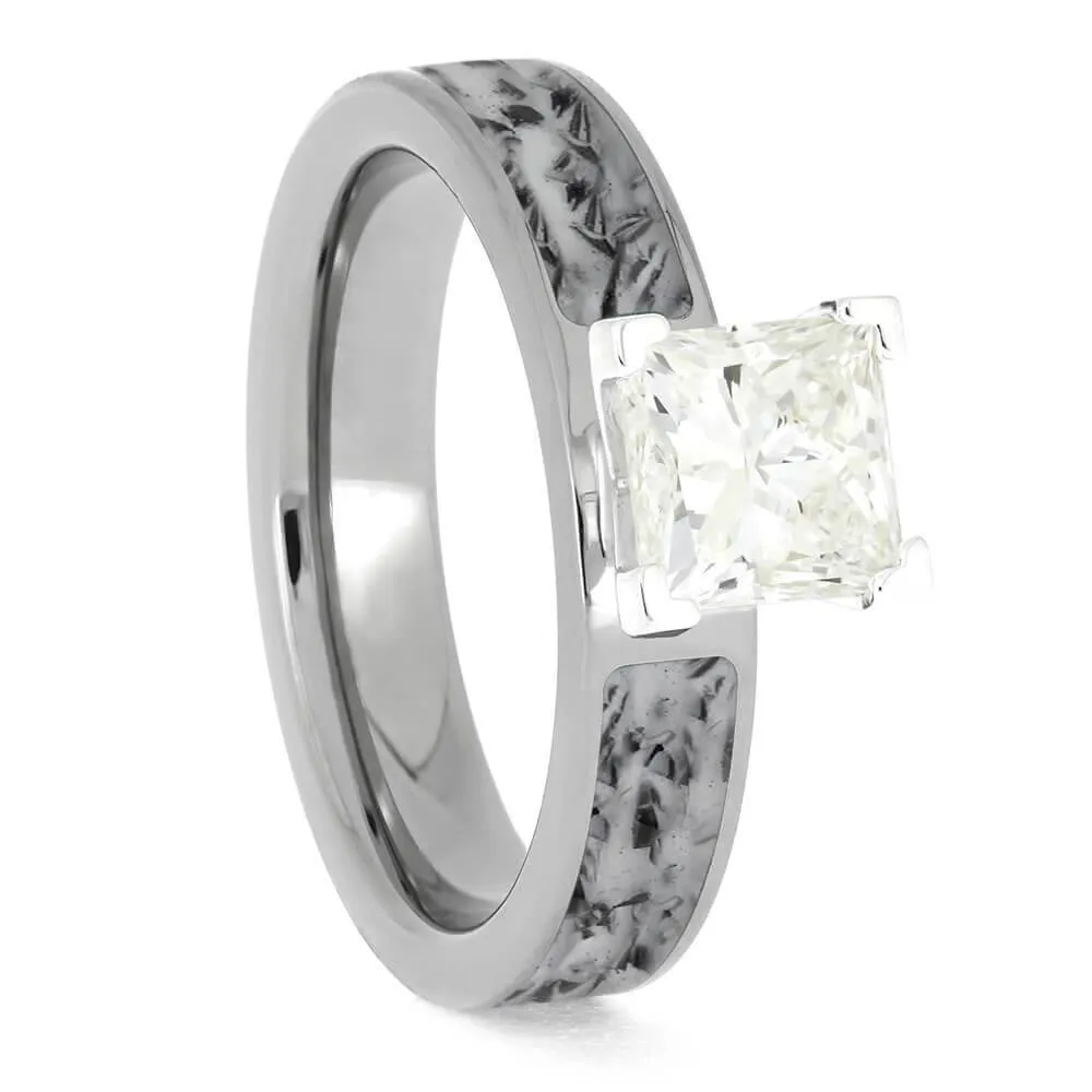 Bike Chain Engagement Ring Solitaire