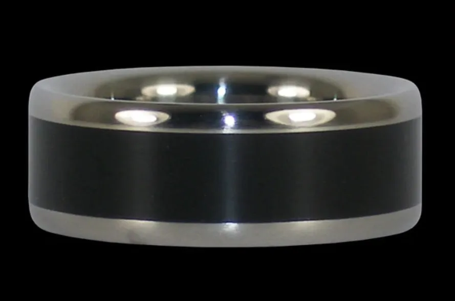 Black Ebony Titanium Ring