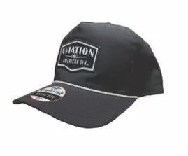 Black "Shield" Rope Hat