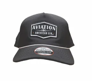 Black "Shield" Rope Hat