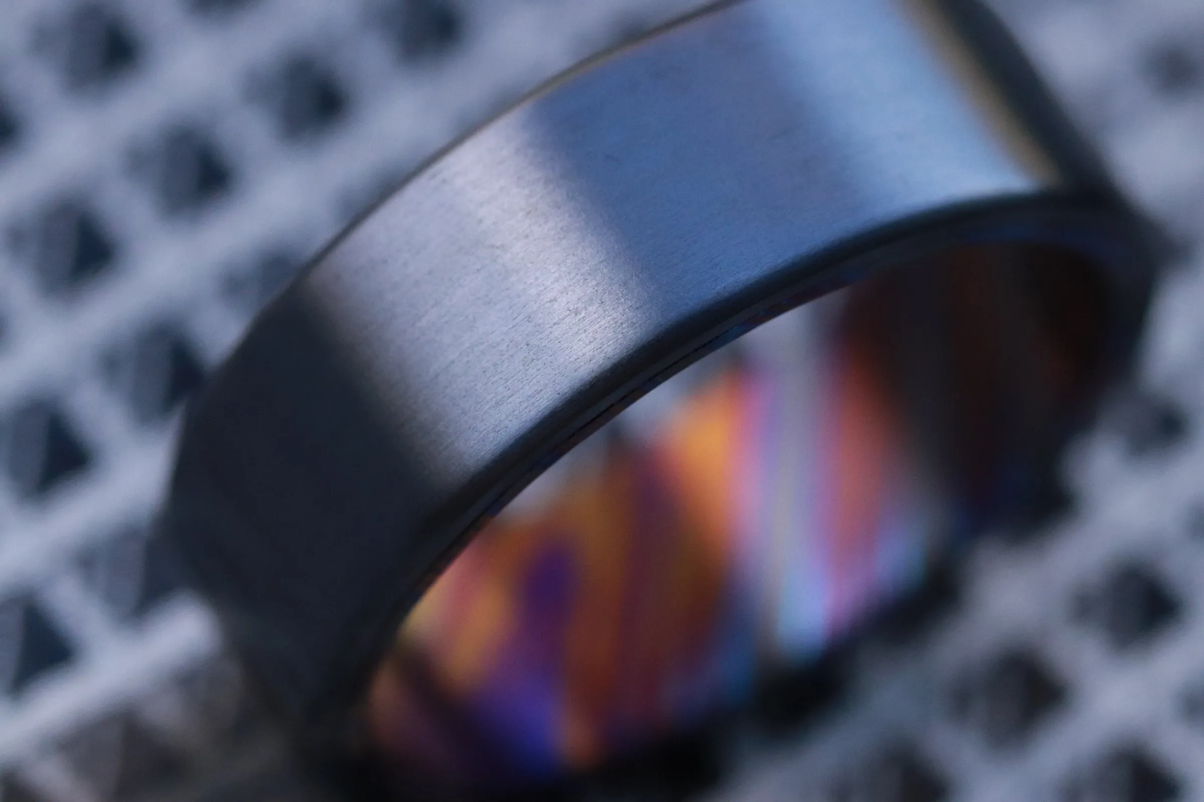 Black titanium satin 6-8mm zirconium band Black / ZrTi brushed zirconium timascus ring,black timascus ring, mens rings weddingrings