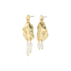 Bloom Earrings - White/Gold