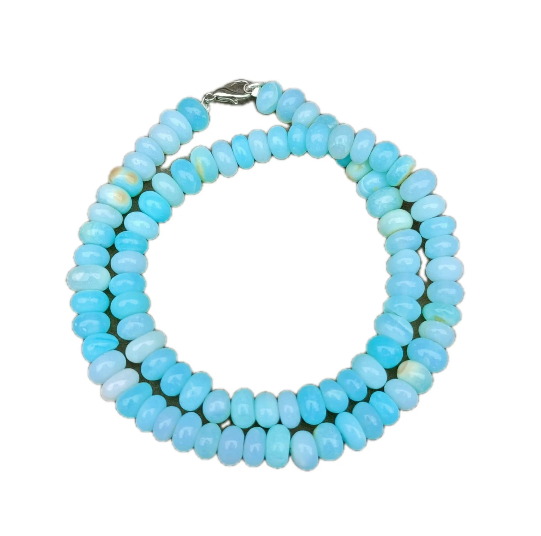 Blue Peruvian Opal candy necklace