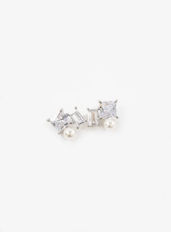 Boxed Cluster Earrings