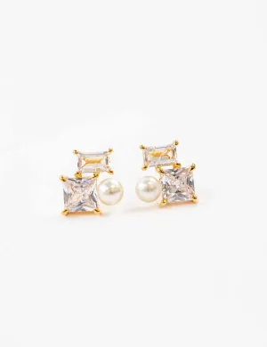 Boxed Cluster Earrings