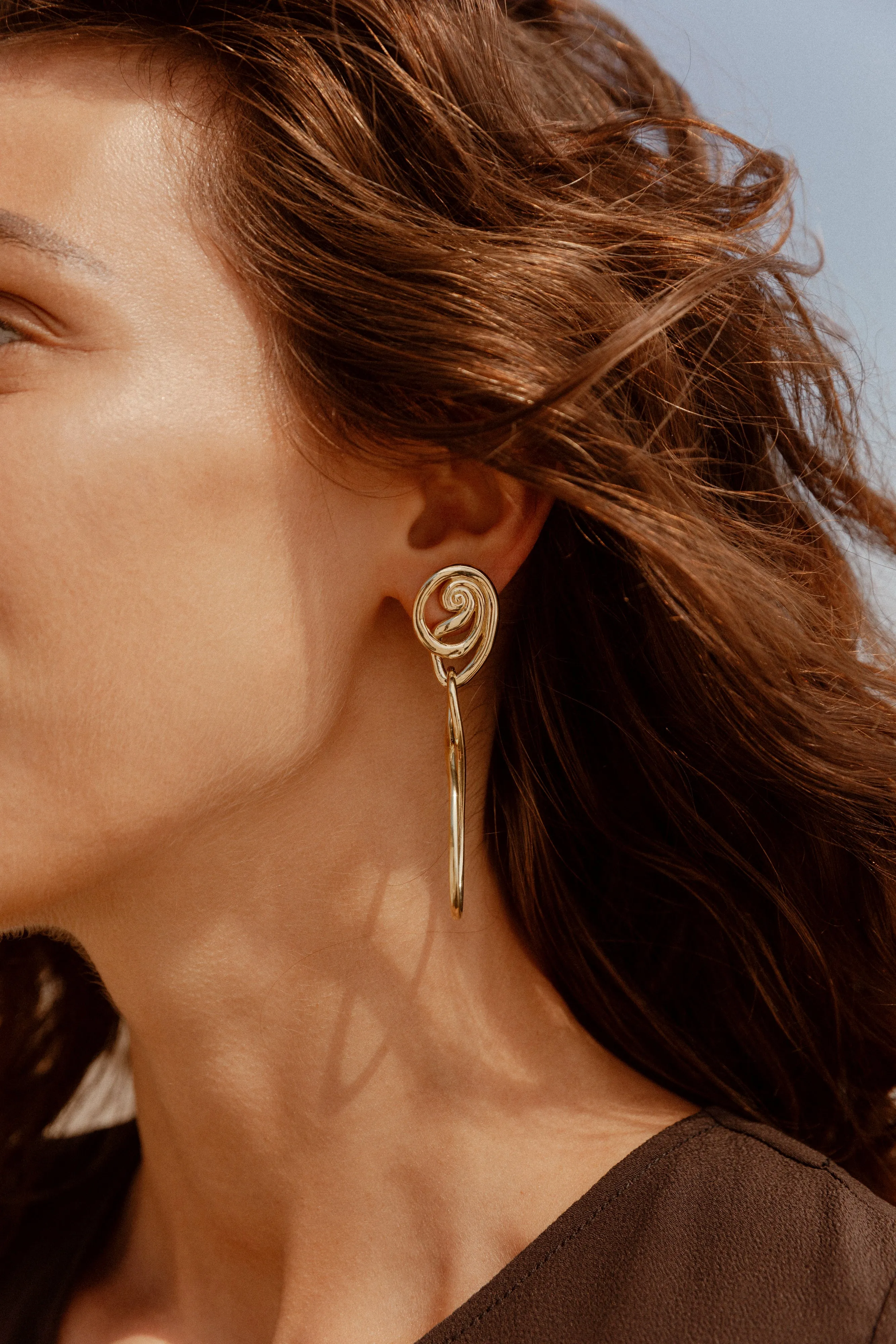 Brass Orso Hoops