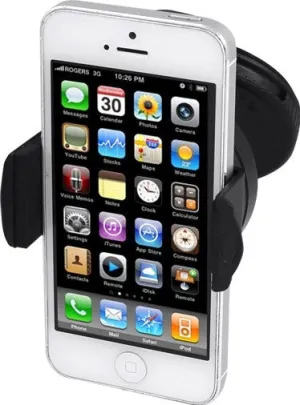 BROOKSTONE IN CAR SOFT GRIP DEVICE HOLDER