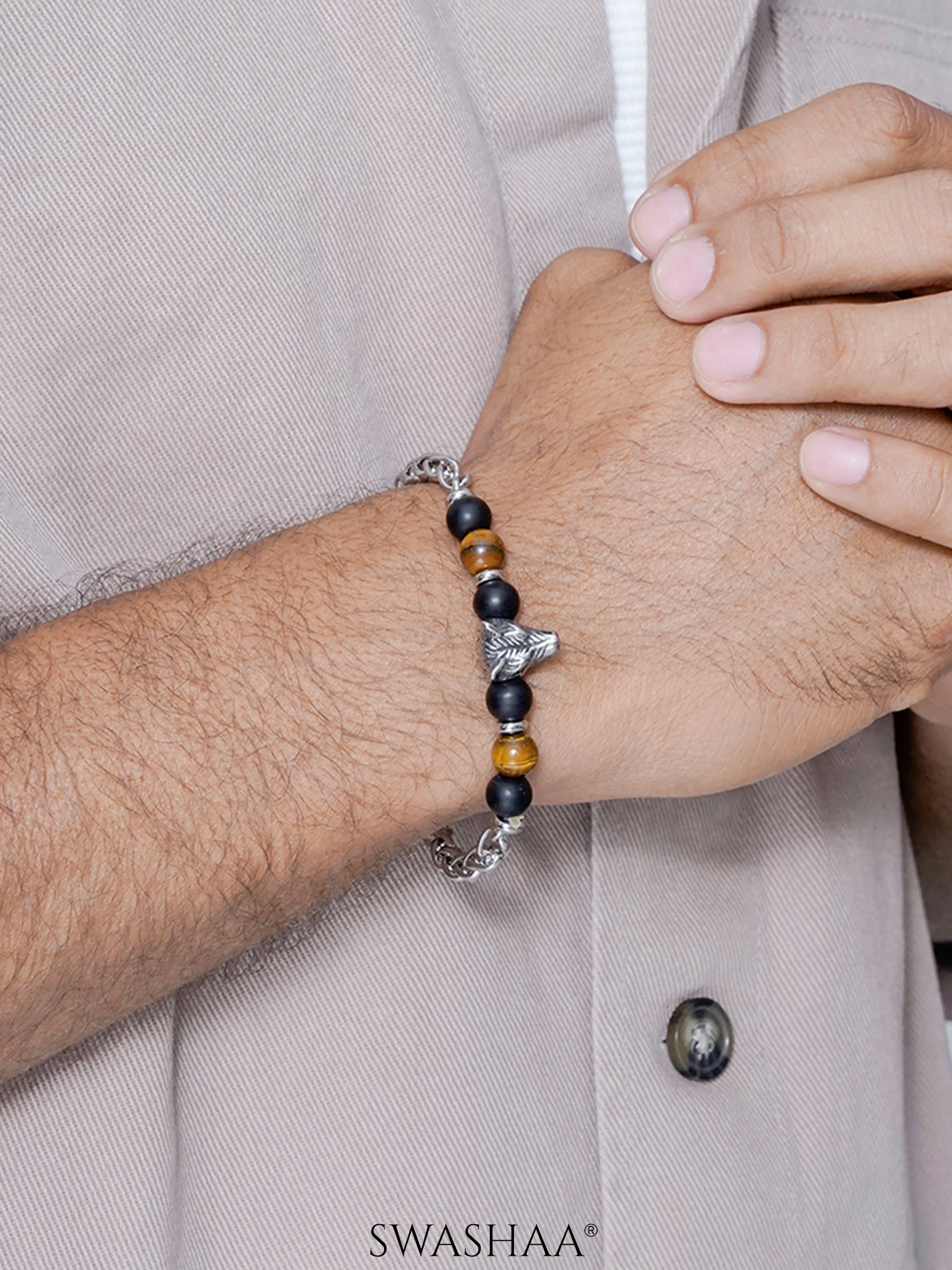 Brucel Men's Beaded Bracelet