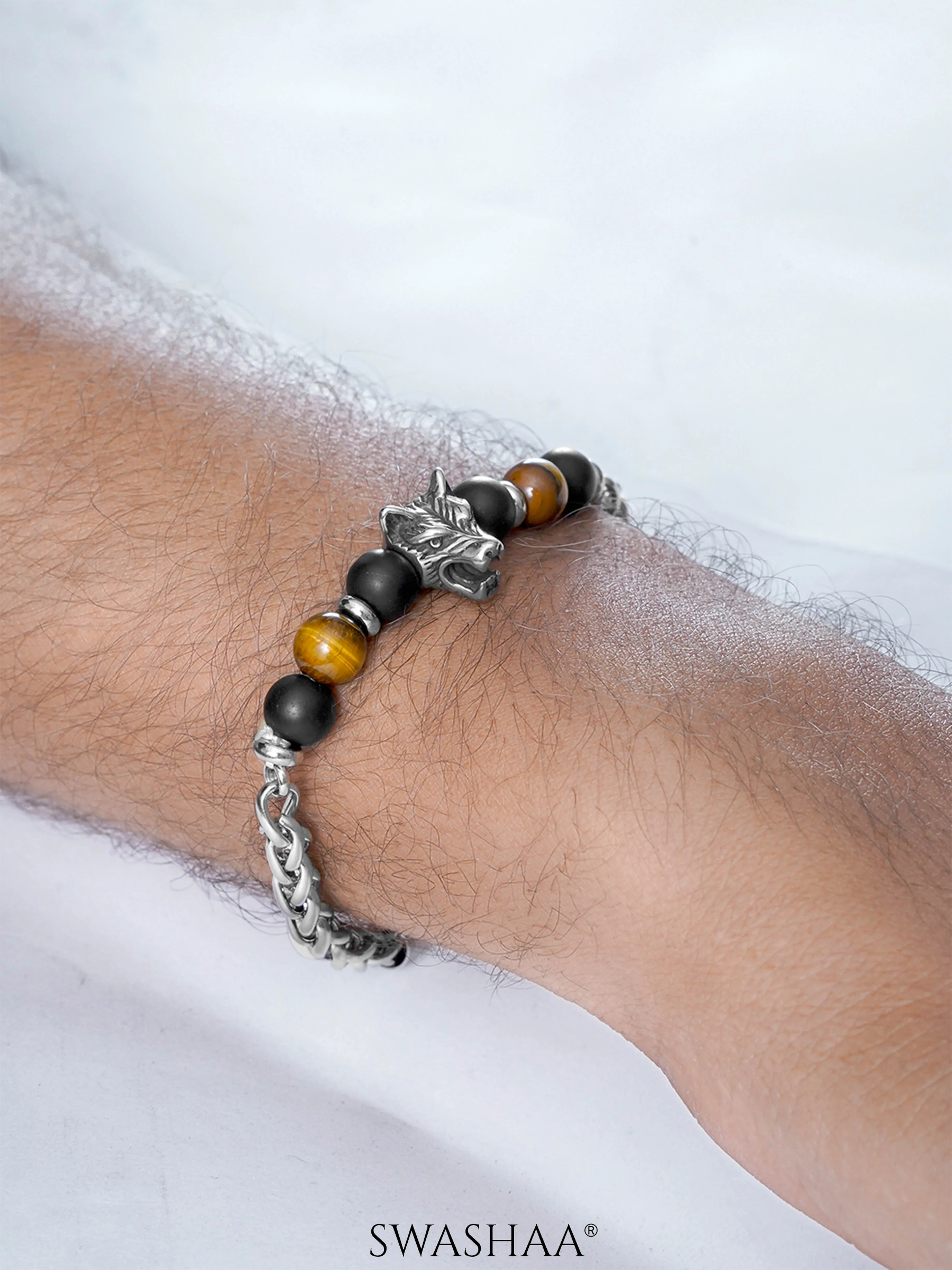 Brucel Men's Beaded Bracelet