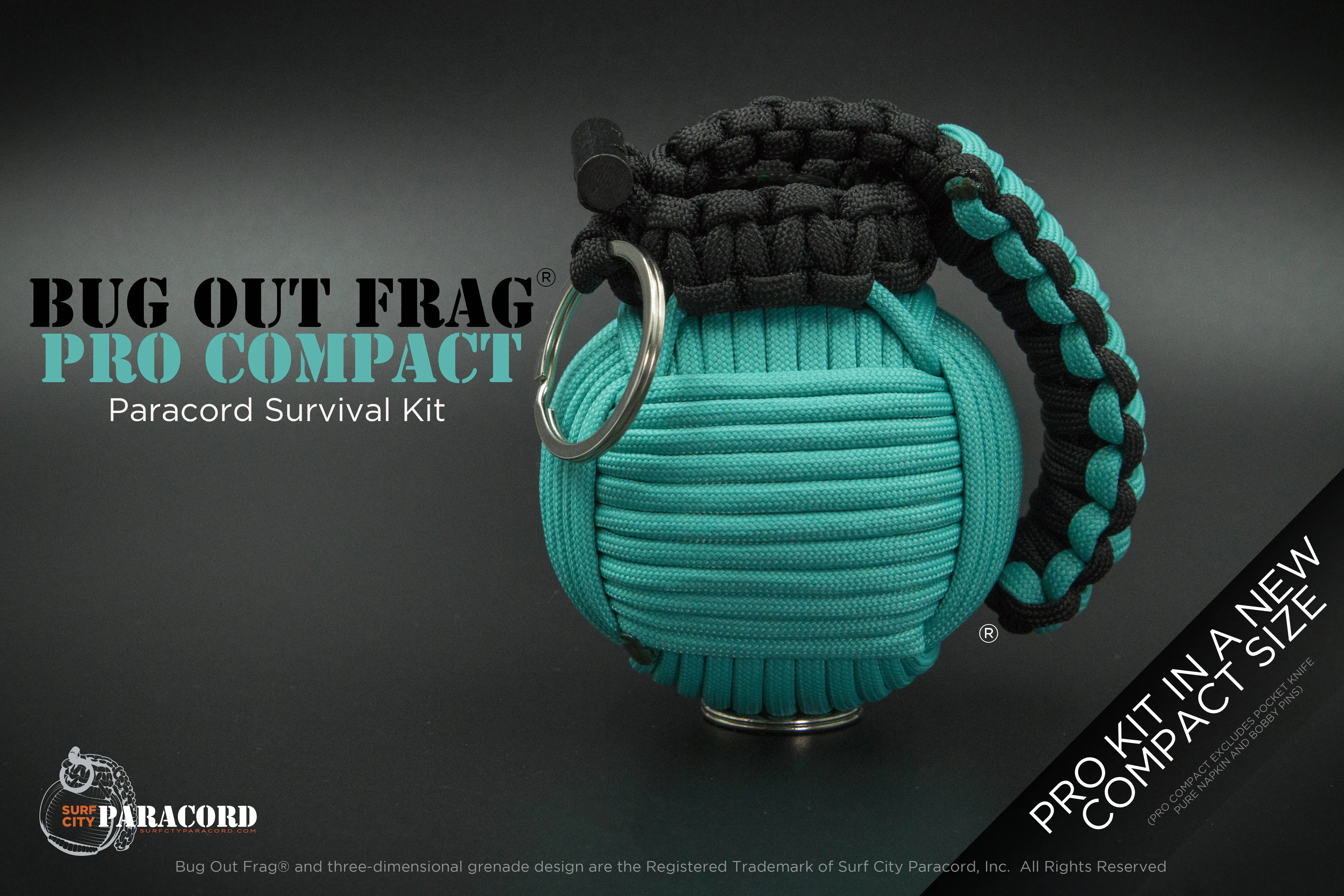 Bug Out Frag Pro Compact Survival Kit (Sea Breeze / Black)