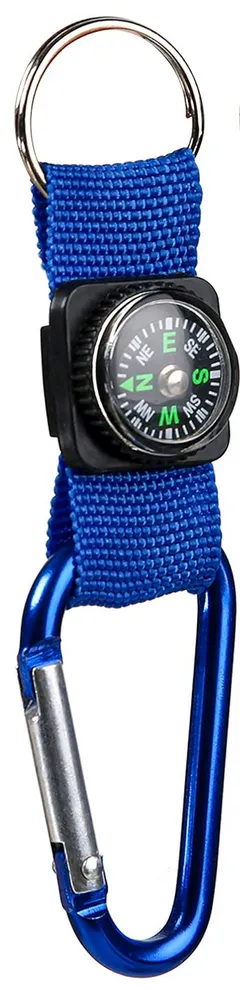Carabiner Compass Keychain