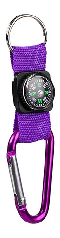 Carabiner Compass Keychain