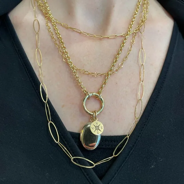 Carabiner Locket necklace