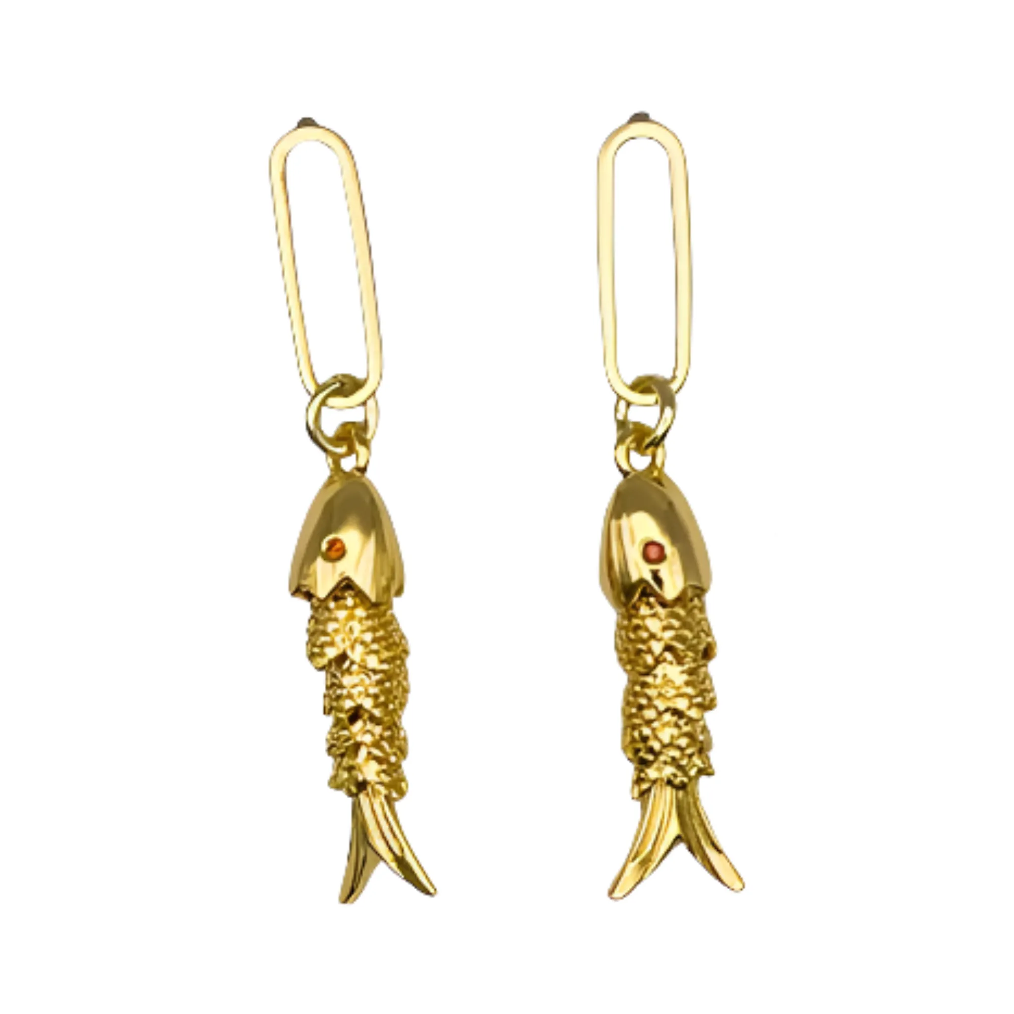 Charm Earrings- Ruby Eyed Fish