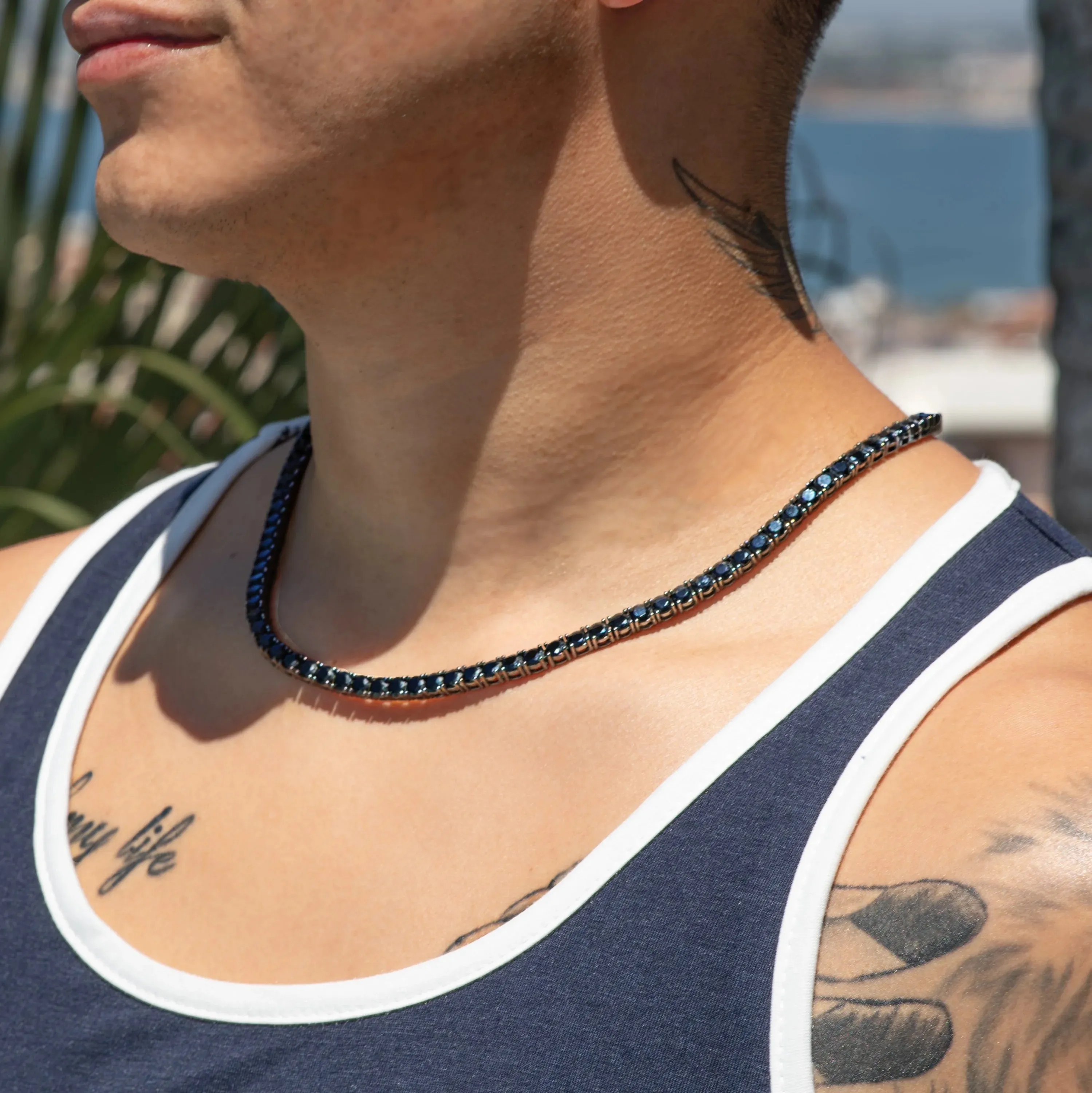 Chito Black Diamanté Choker