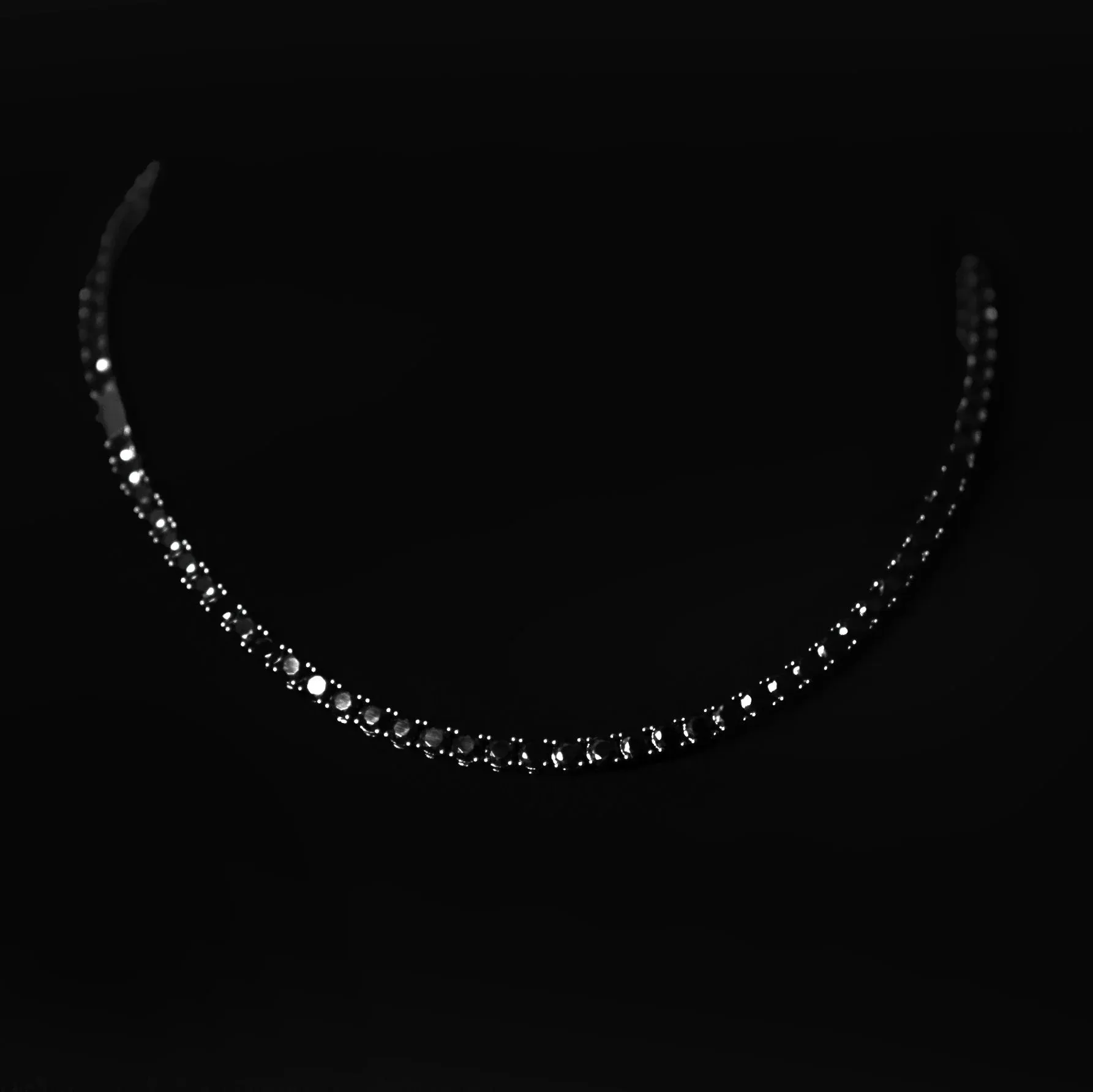 Chito Black Diamanté Choker