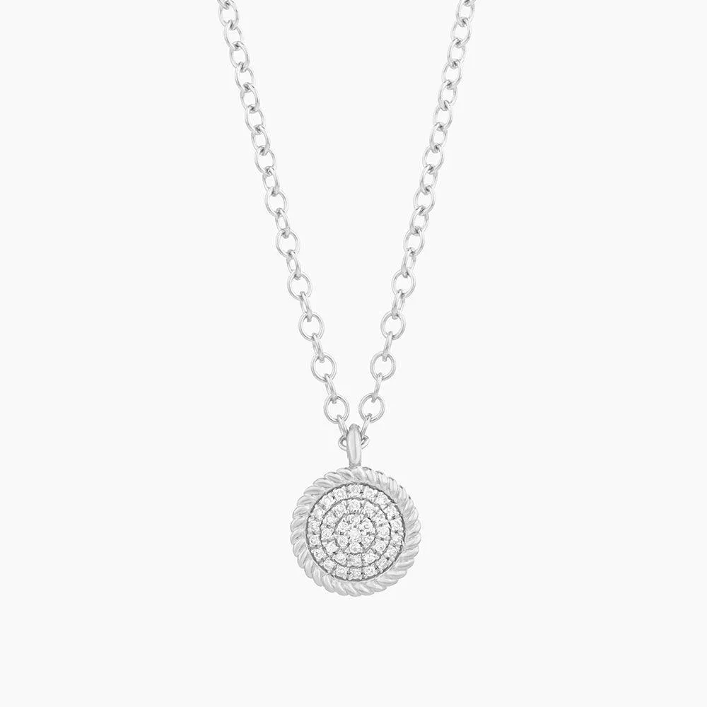 Circle Rope Pendant Necklace