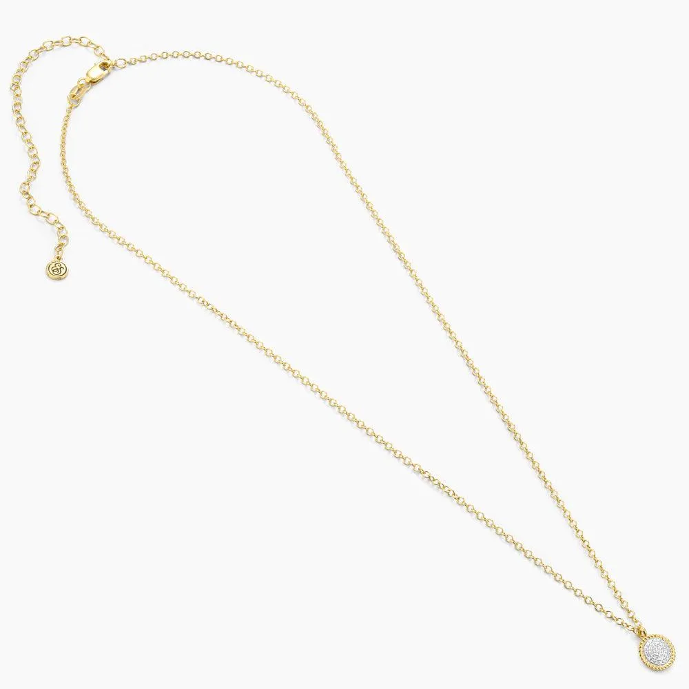 Circle Rope Pendant Necklace