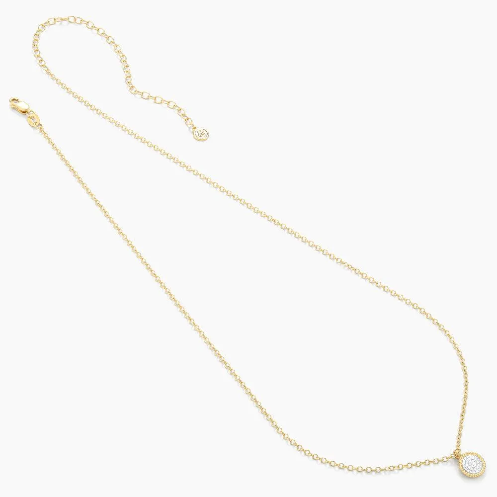 Circle Rope Pendant Necklace