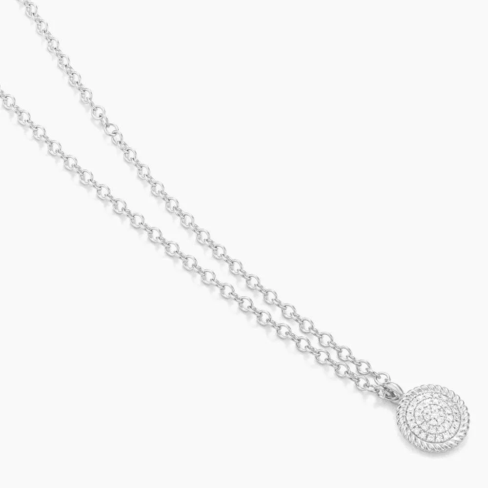 Circle Rope Pendant Necklace