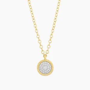 Circle Rope Pendant Necklace