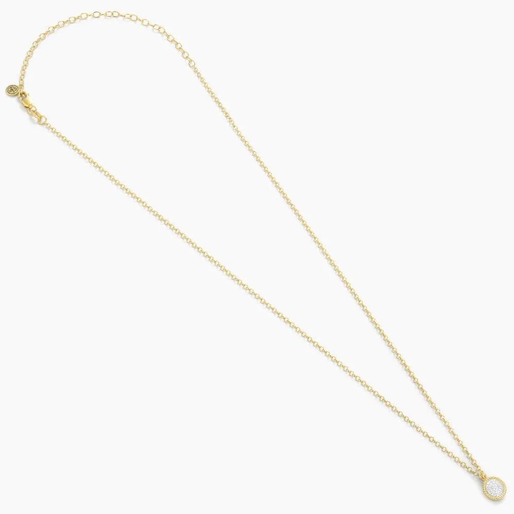 Circle Rope Pendant Necklace