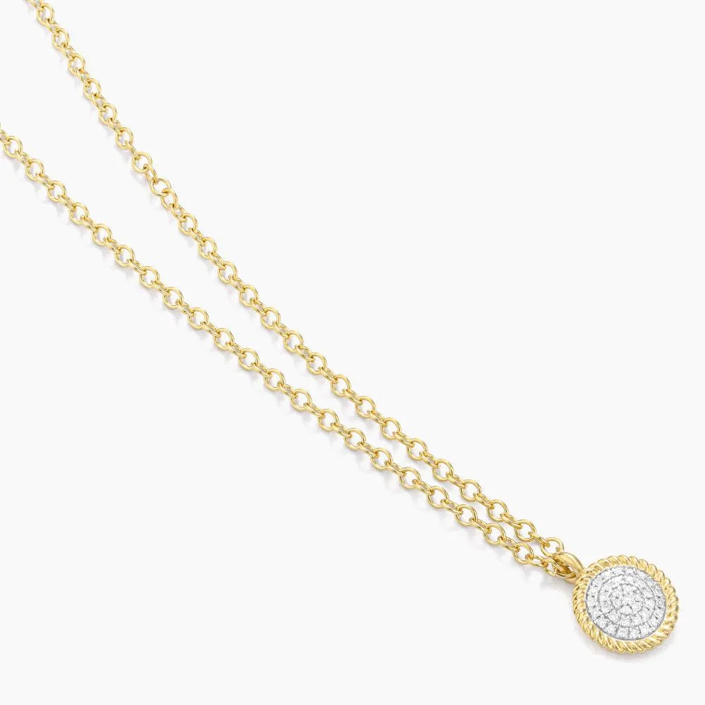 Circle Rope Pendant Necklace
