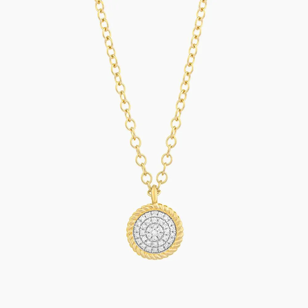 Circle Rope Pendant Necklace